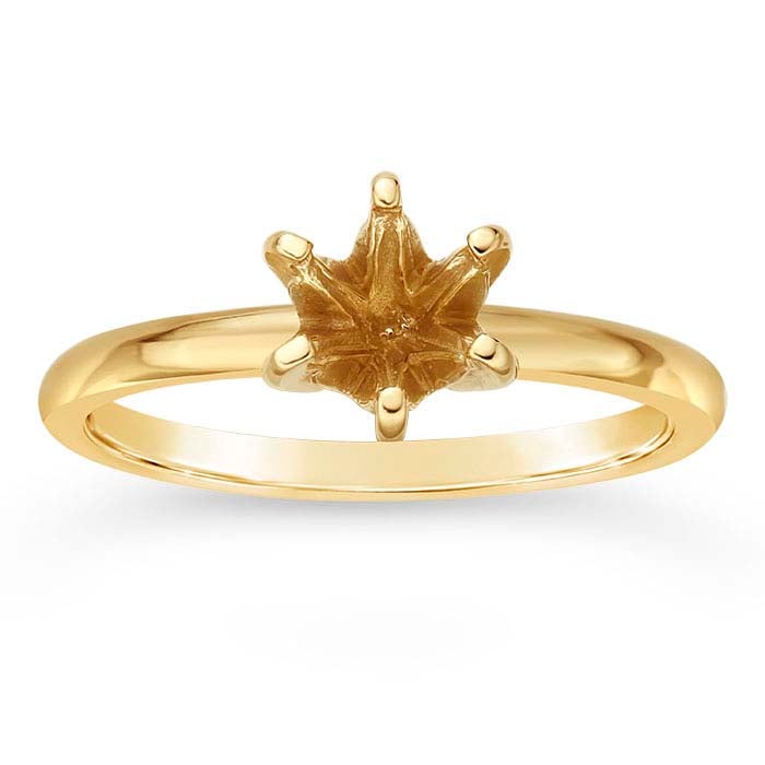 14K Yellow Gold ReadySet™ Hexagon Ring Mounting