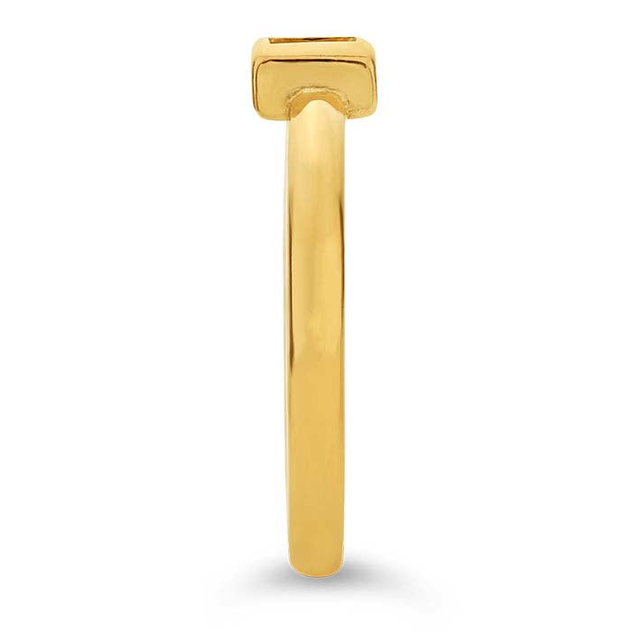 14K Yellow Gold Square Ring Mounting