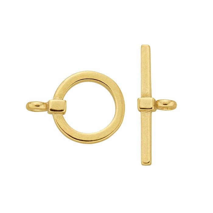 Chiusura a T in Oro Giallo 14K 19 x 16,2mm