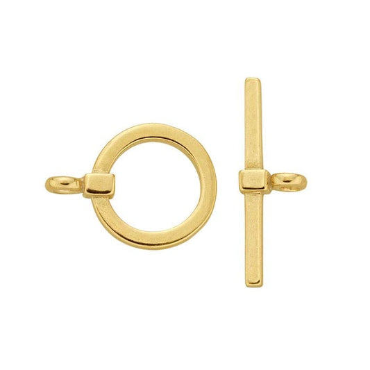 Chiusura a T in Oro Giallo 14K 19 x 16,2mm