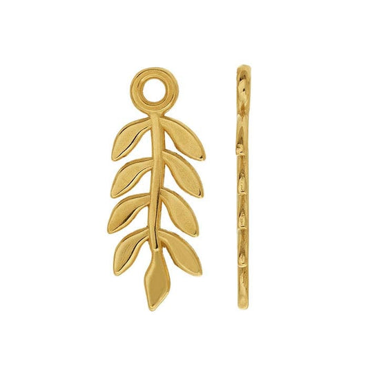 14K Gele Gouden Bladcomponent