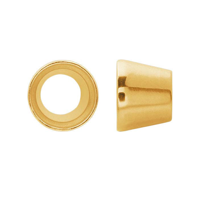 Round Tapered Tube Bezel Setting