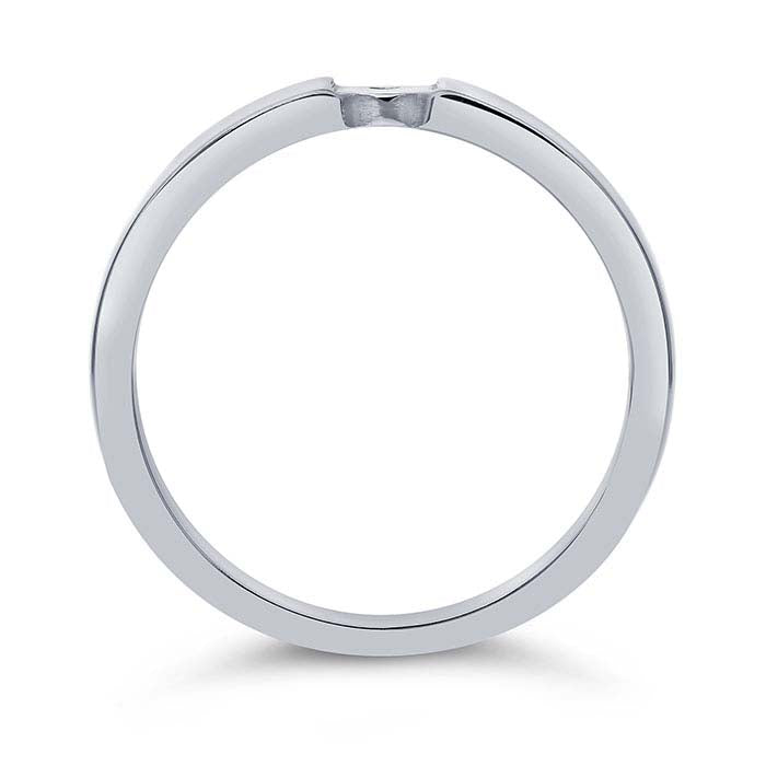 14K White Gold Ring Shanks with Hole