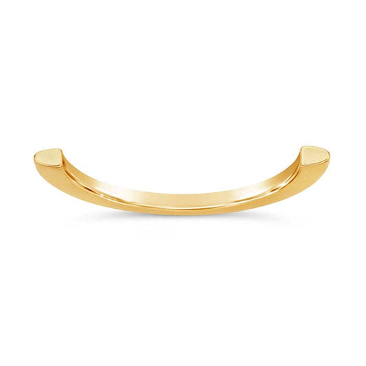 14 Karat Gelbgold, 3 mm, 1/2-Ringschiene