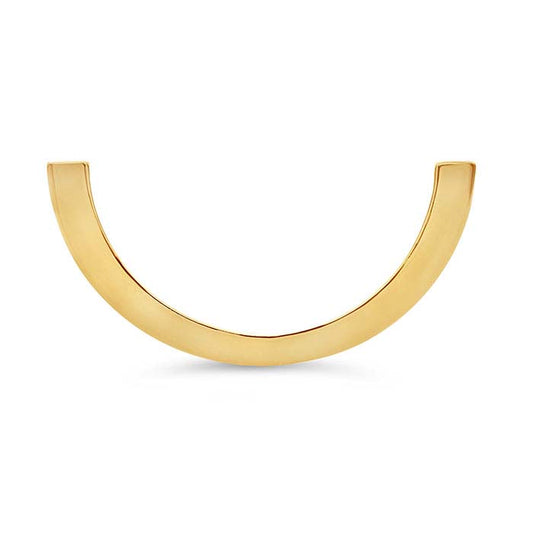 14 Karat Gelbgold, 4,5 mm, 1/2-Ringschiene