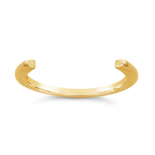 14 Karat Gelbgold, 3 mm, 3/4-Ringschiene