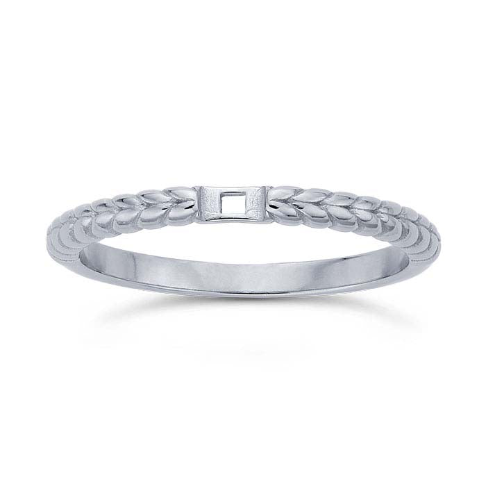 Gold Rope Ring Shanks with Hole