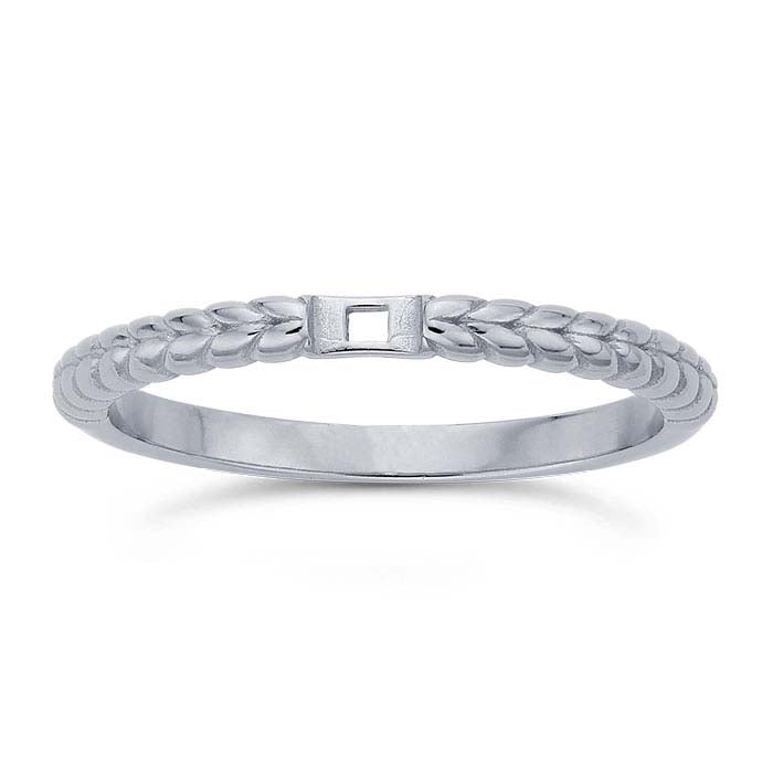 Gold Rope Ring Shanks with Hole