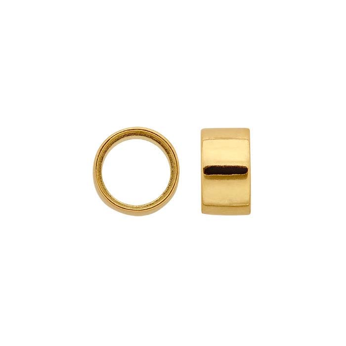 18K Yellow Gold 2.5mm Round Tube Bezel Setting