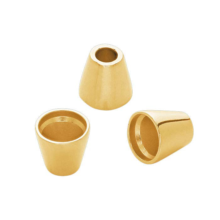 Round Tapered Tube Bezel Setting