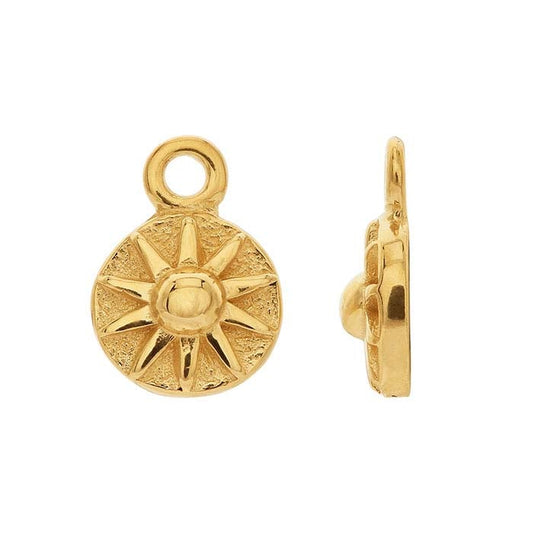 Mini zawieszka słońce z żółtego złota 14K