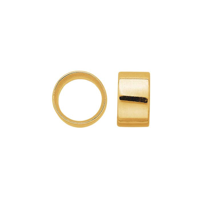 18K Yellow Gold 4.5mm Round Tube Bezel Setting