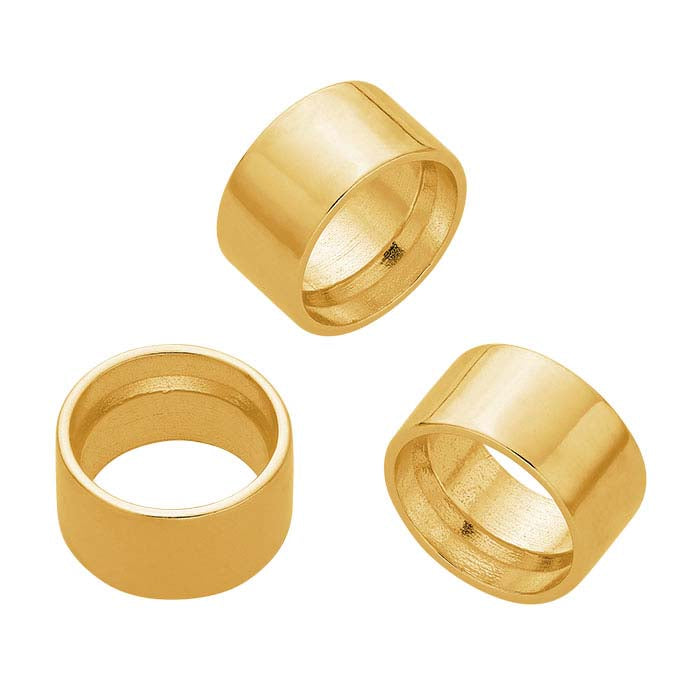 18K Yellow Gold 5mm Round Tube Bezel Setting