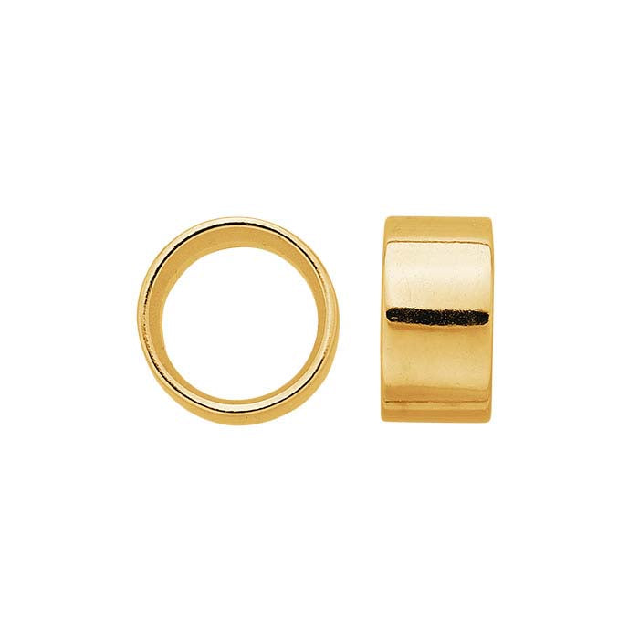 18K Yellow Gold 5mm Round Tube Bezel Setting