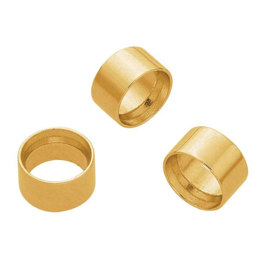 14K Yellow Gold Round Tube Bezel Setting