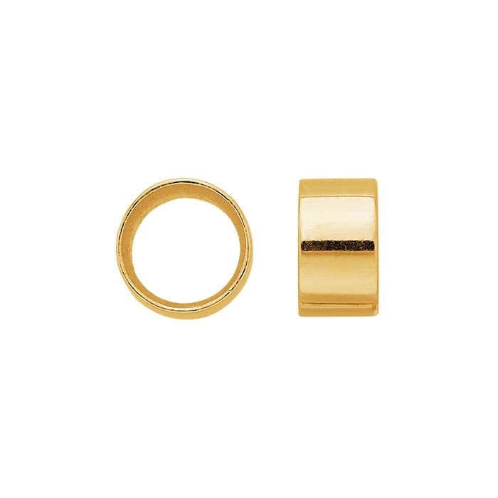 14K Yellow Gold Round Tube Bezel Setting