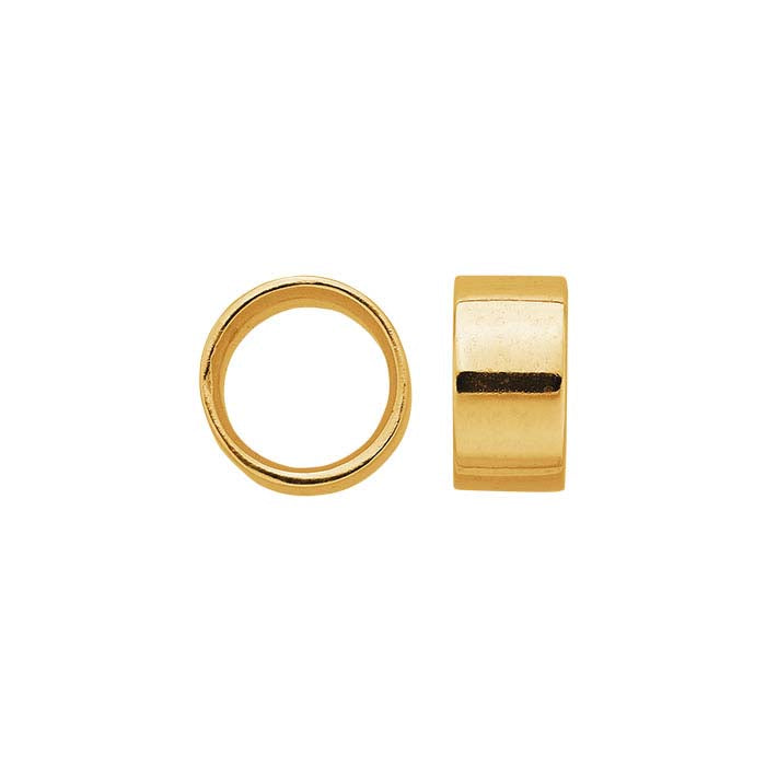 14K Yellow Gold Round Tube Bezel Setting