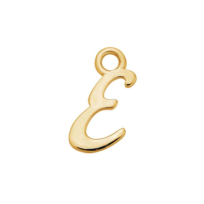 14K Yellow Gold Mini Alphabet Charm