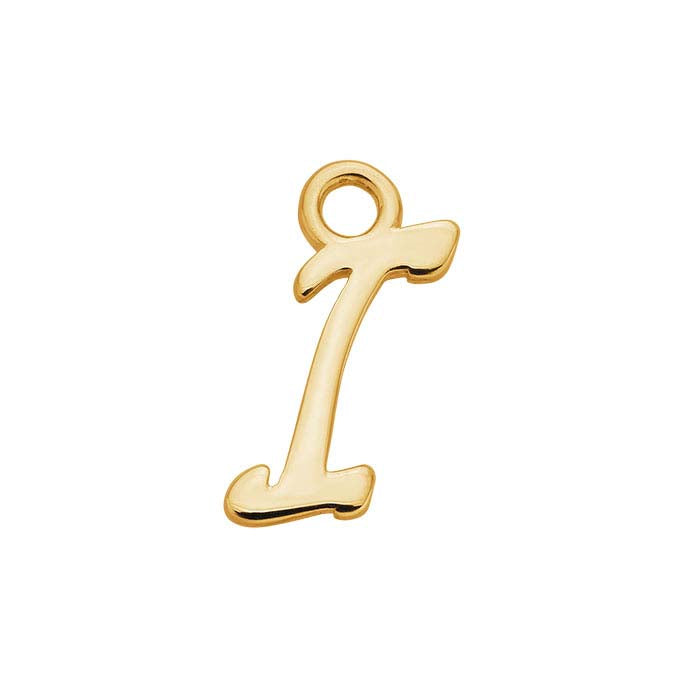 14K Yellow Gold Mini Alphabet Charm