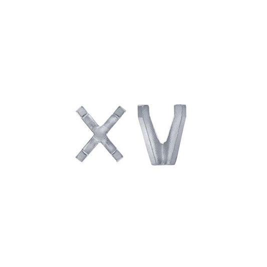 Impostazione a 4 punte ovale 4,5 x 3 mm in oro bianco 14K