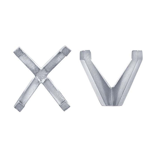 Impostazione ovale in platino 10 x 8 mm a 4 griffe