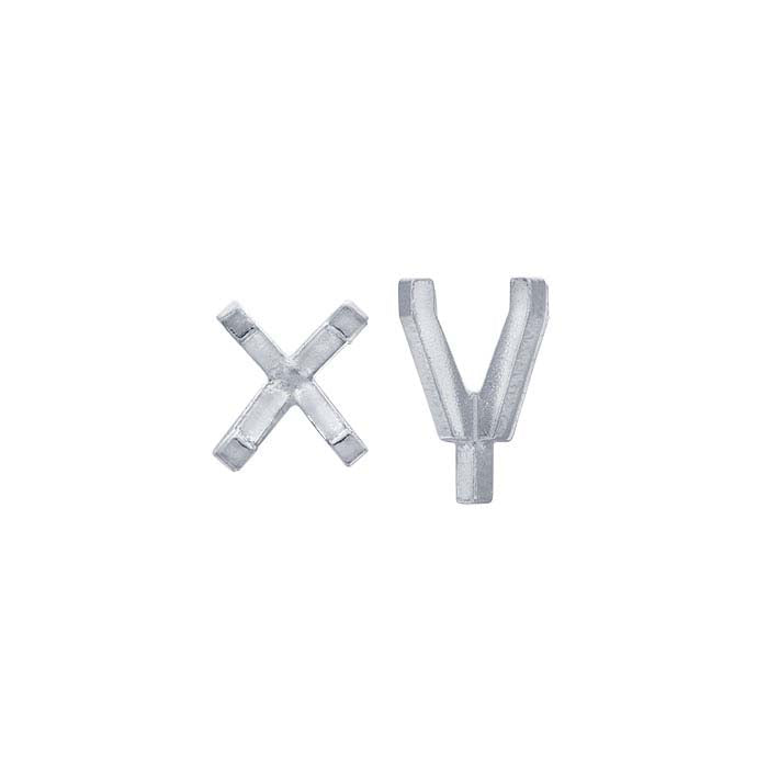 Platynowa oprawa owalna 6 x 4 mm na 4 pazurki z kołkiem
