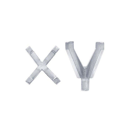 Platinos 8,5 x 6,5 mm ovalo formos 4 vinelių laikiklis su kaiščiu