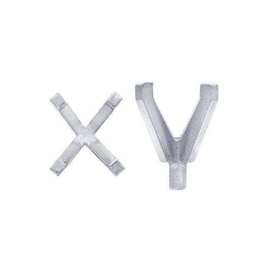 Platinos 11 x 9 mm ovalo formos 4-kablių laikiklis su kaiščiu
