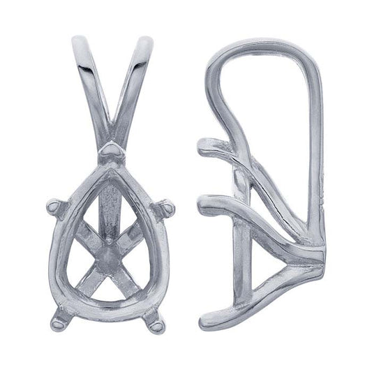 14K Gold Pear Pendant Mounting