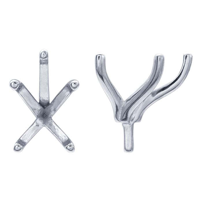 Gold Pear 5-Prong Setting with Peg