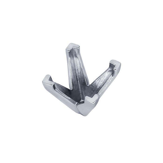 Platin 5,5 mm Princess V-Krappenfassung mit 4 Krappen