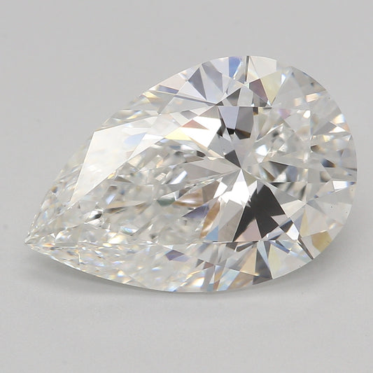 Lab-Grown Diamond 2.76ct, Pear, E, VS2