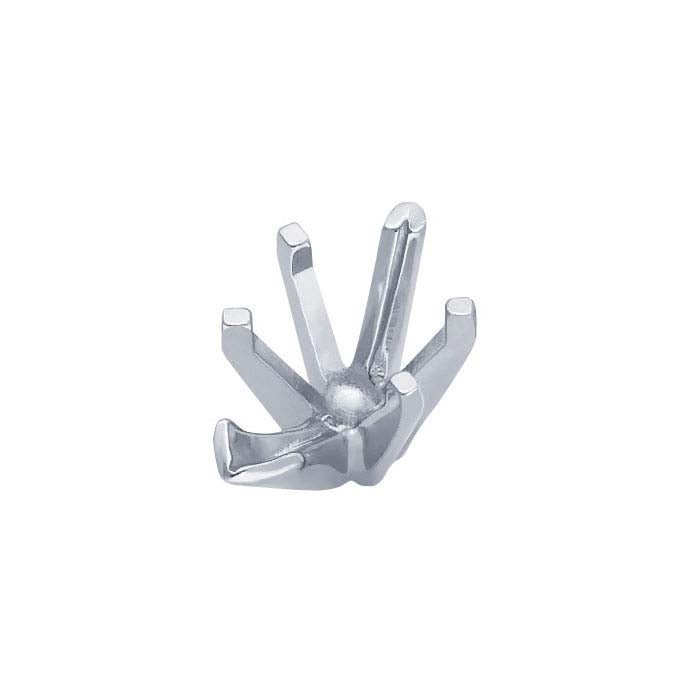 14K Balto Aukso 9 x 6 mm Kriaušės formos V-kalno 6-kalno įtvirtinimas su kaiščiu