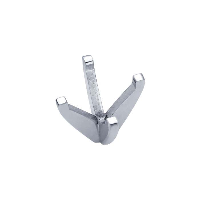 14K White Gold 3.5mm Round Low-Base  4-Prong Setting
