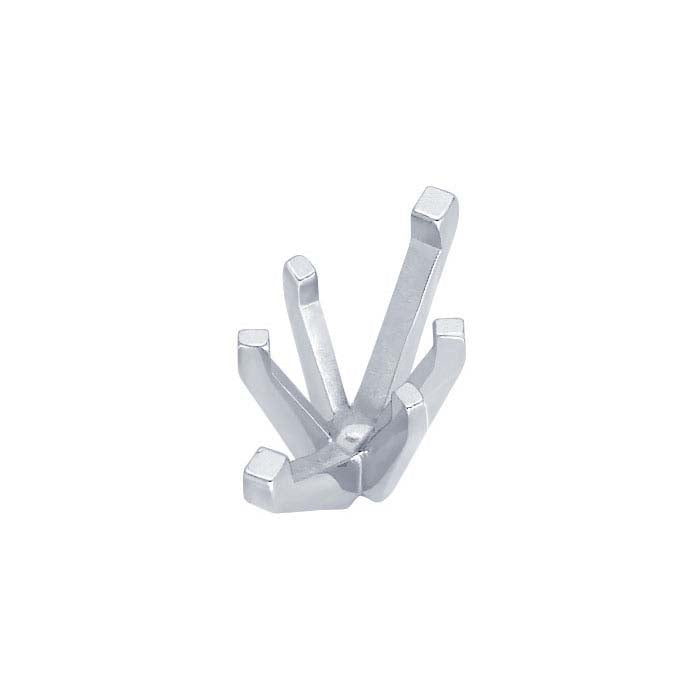 Impostazione a 6 griffe con perno per marquise in platino 12 x 6 mm