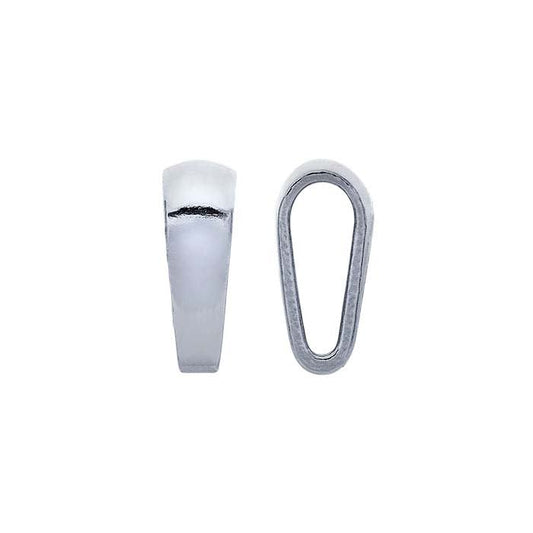 14K White Gold Tapered Bail