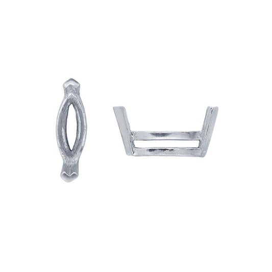 Gold Marquise Basket 2-Prong Setting