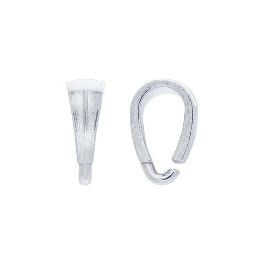 14K White Gold Snap-On Bail