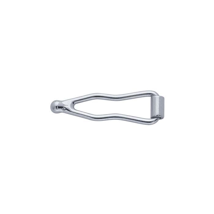 14K White Gold 10 x 2.7mm Figure Eight Safety Catch