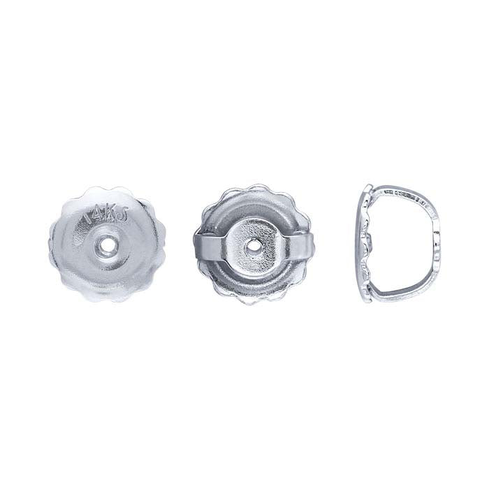 Dado per Orecchio Filettato in Oro Bianco 14K 5,5mm