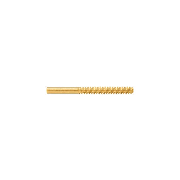 Perno per orecchio filettato in oro giallo 14K 0,89mm x 9,52mm