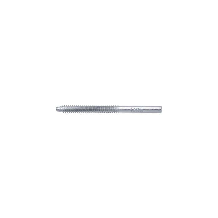 Perno per orecchio filettato in oro bianco 14K 0,99mm x 11,29mm