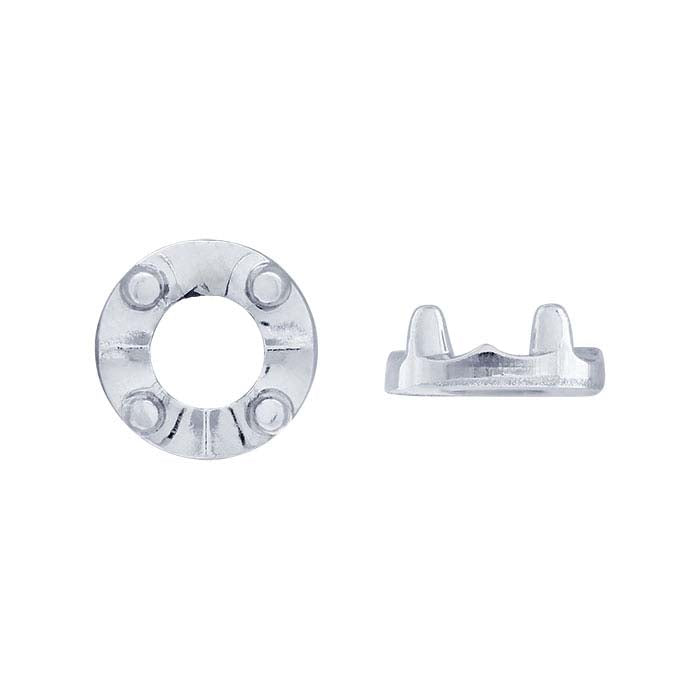 Montatura Illusione Rotonda 2,7mm a 4 Griffes in Oro Bianco 14K