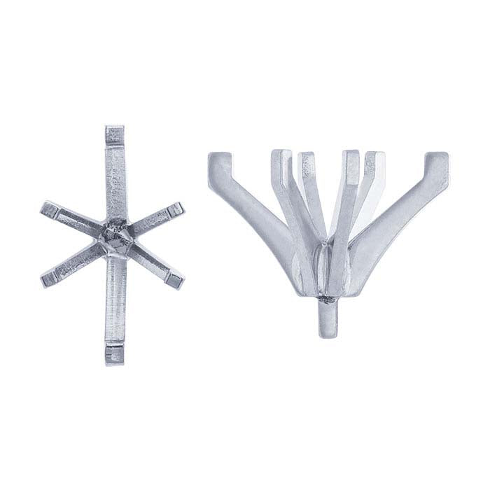 14K White Gold Marquise 6-Prong Setting with Peg