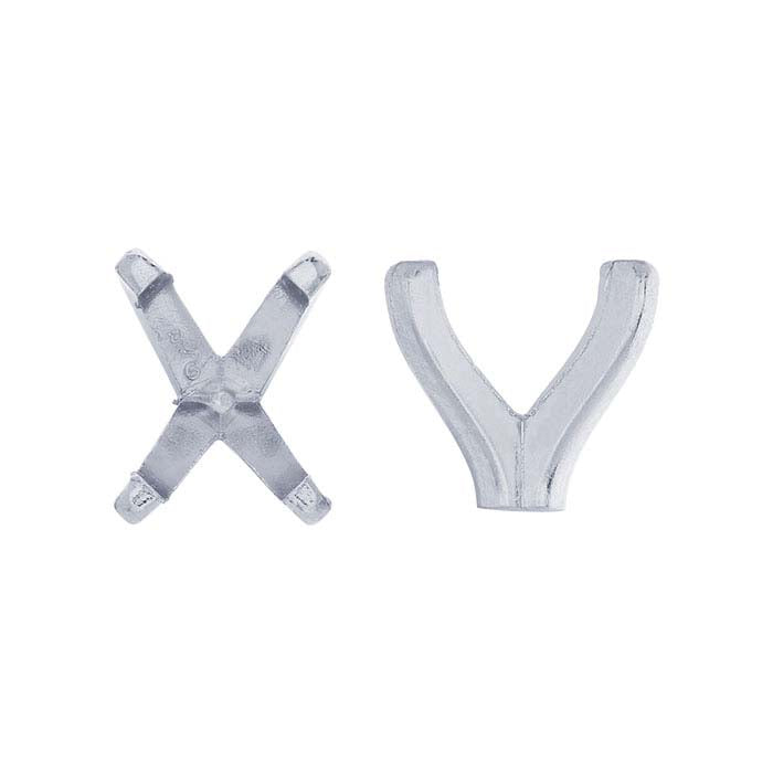 Platina 8 x 6 mm Smaragdslipad 4-klorinfattning