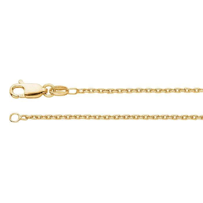 14/20 Yellow Gold-Filled 1.5mm Rectangle Cable Chain