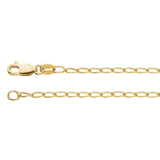 14/20 Yellow Gold-Filled 2mm Curb Chain