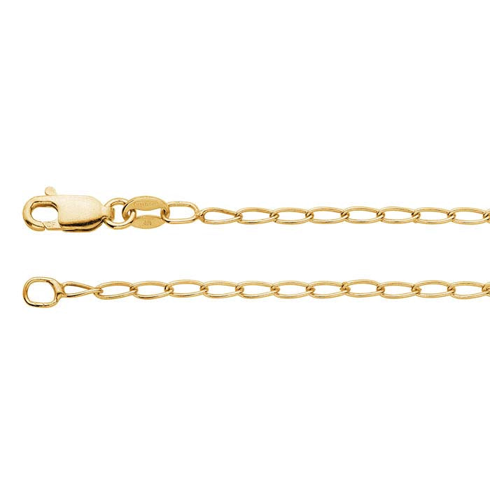 14/20 Yellow Gold-Filled 2mm Curb Chain