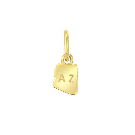 Ciondolo Stato in Oro Giallo 14K, Arizona