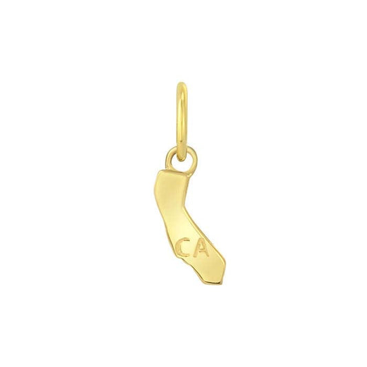 Ciondolo Stato in Oro Giallo 14K, California